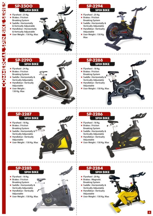 Commercial Spin Bike Magnetic Bike Exercise Cycle Spin Bike