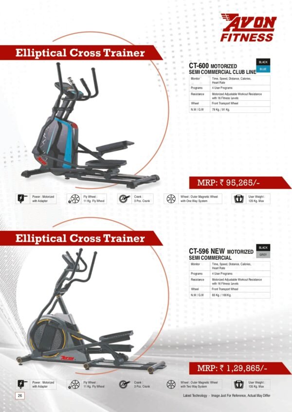 Elliptical cross trainer