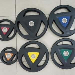 3-Cut Rubber Weight Plates